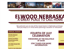 Tablet Screenshot of elwoodnebraska.com